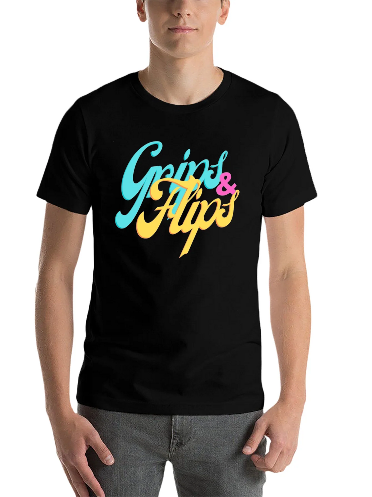 Grips & Flips Graphic Tee - Stylish Mens T-Shirt product image 4