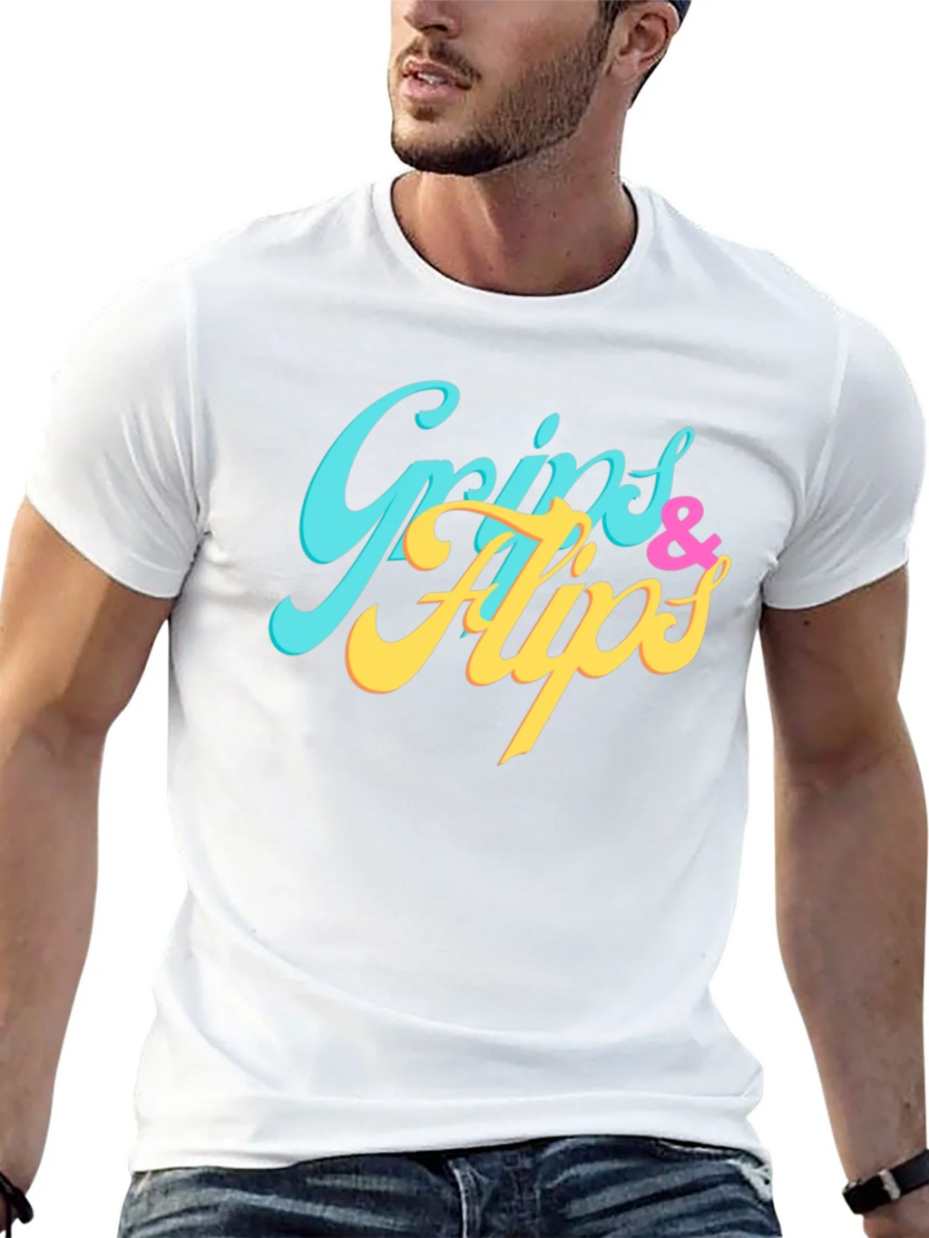 Grips & Flips Graphic Tee - Stylish Mens T-Shirt product image 12