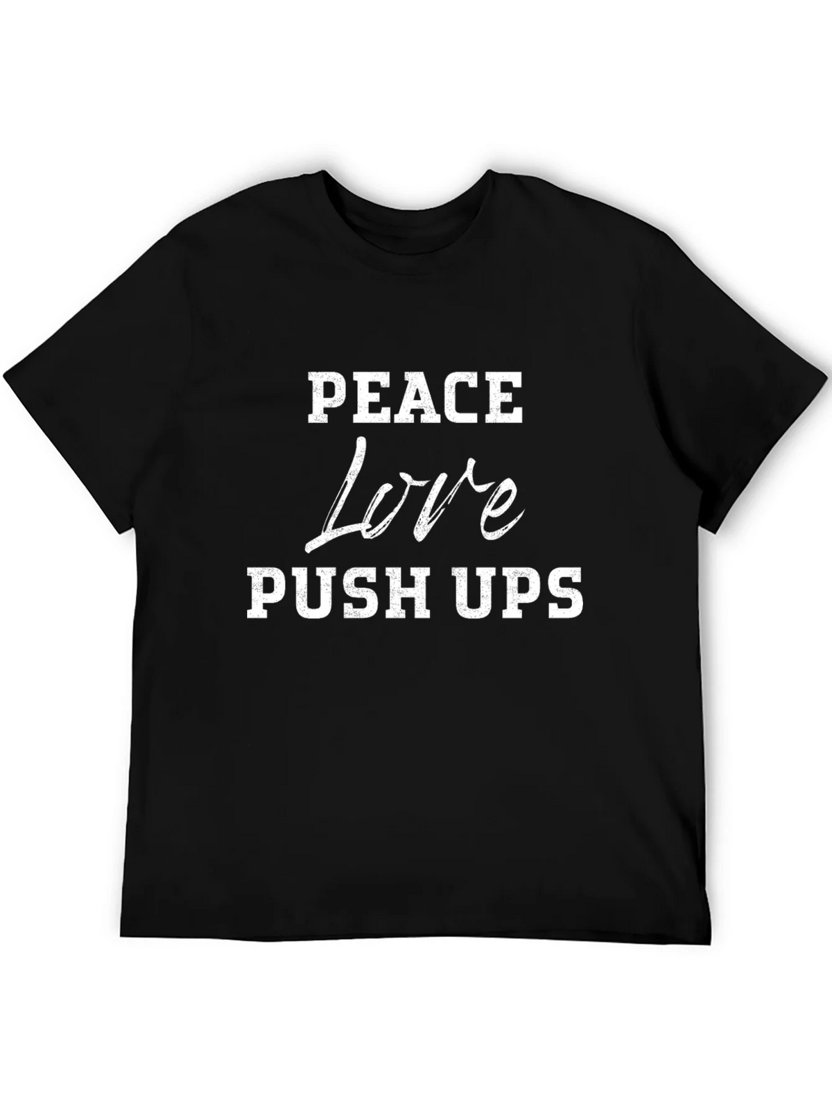Peace Love Push Ups Graphic T-Shirt product image 5