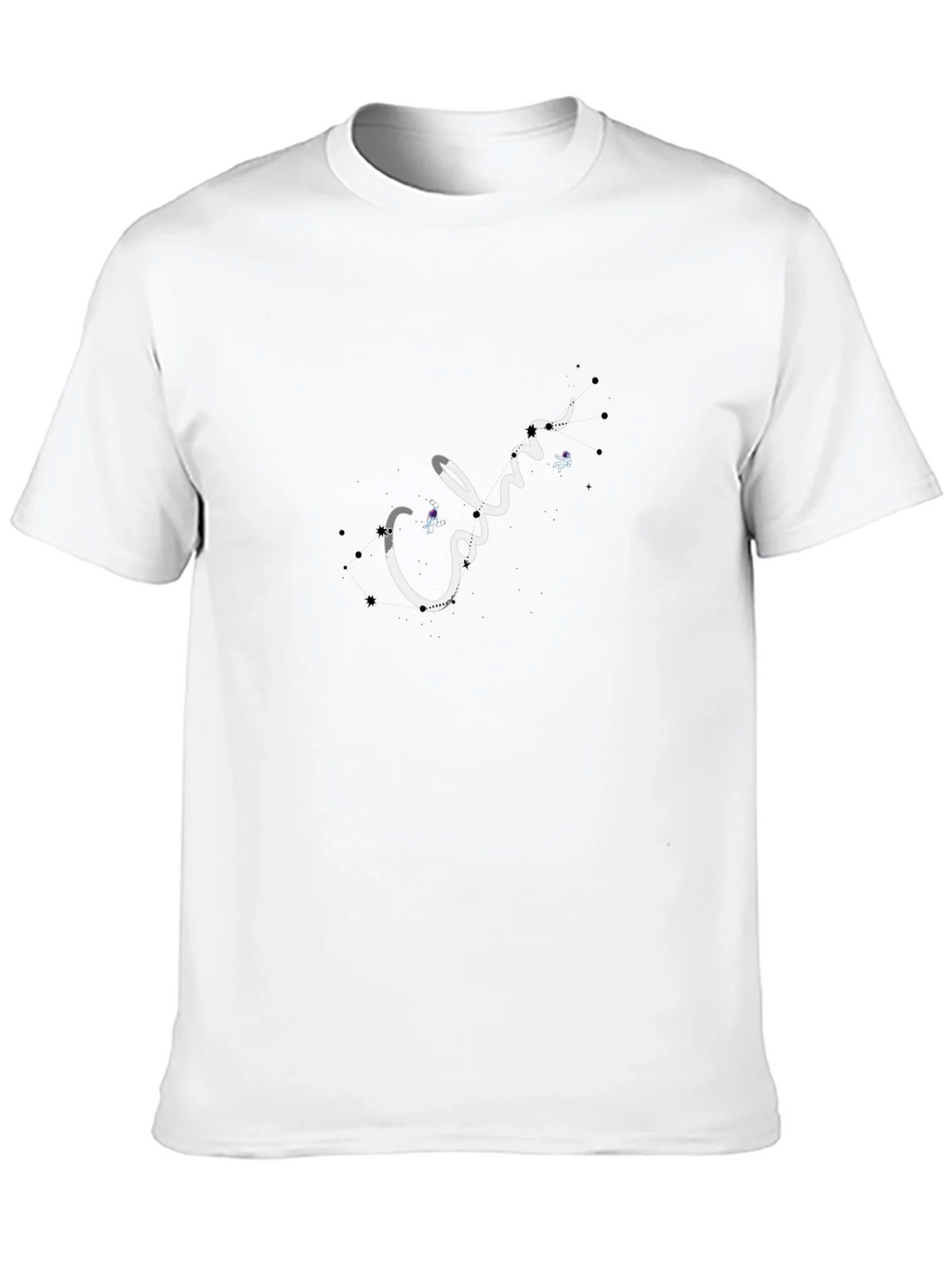 Calm Astronaut Black T-Shirt product image 9