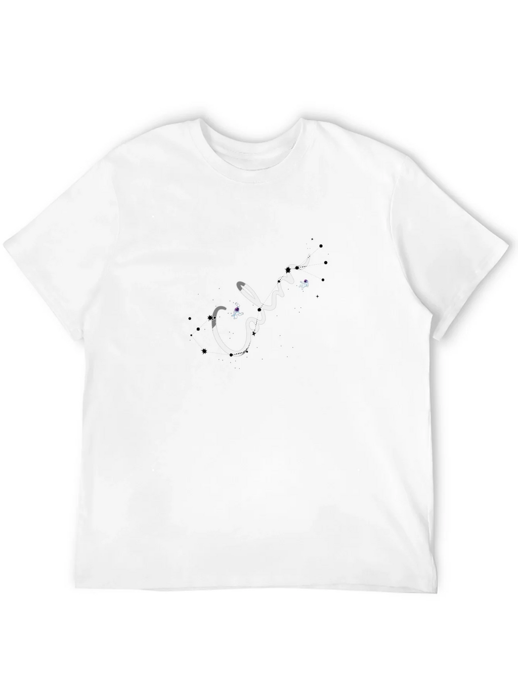 Calm Astronaut Black T-Shirt product image 11