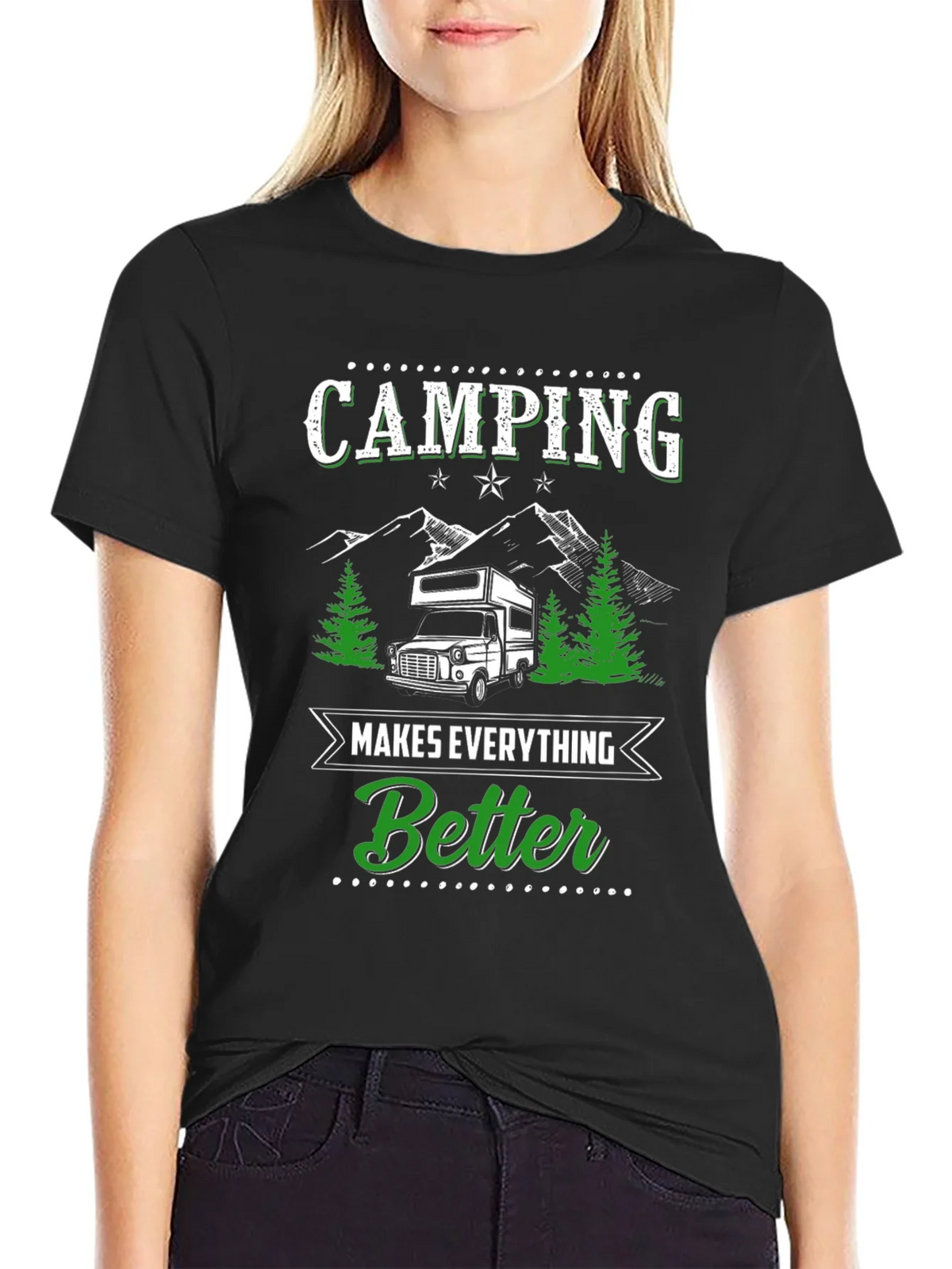 Camping Makes Everything Better Graphic Tee product image 2