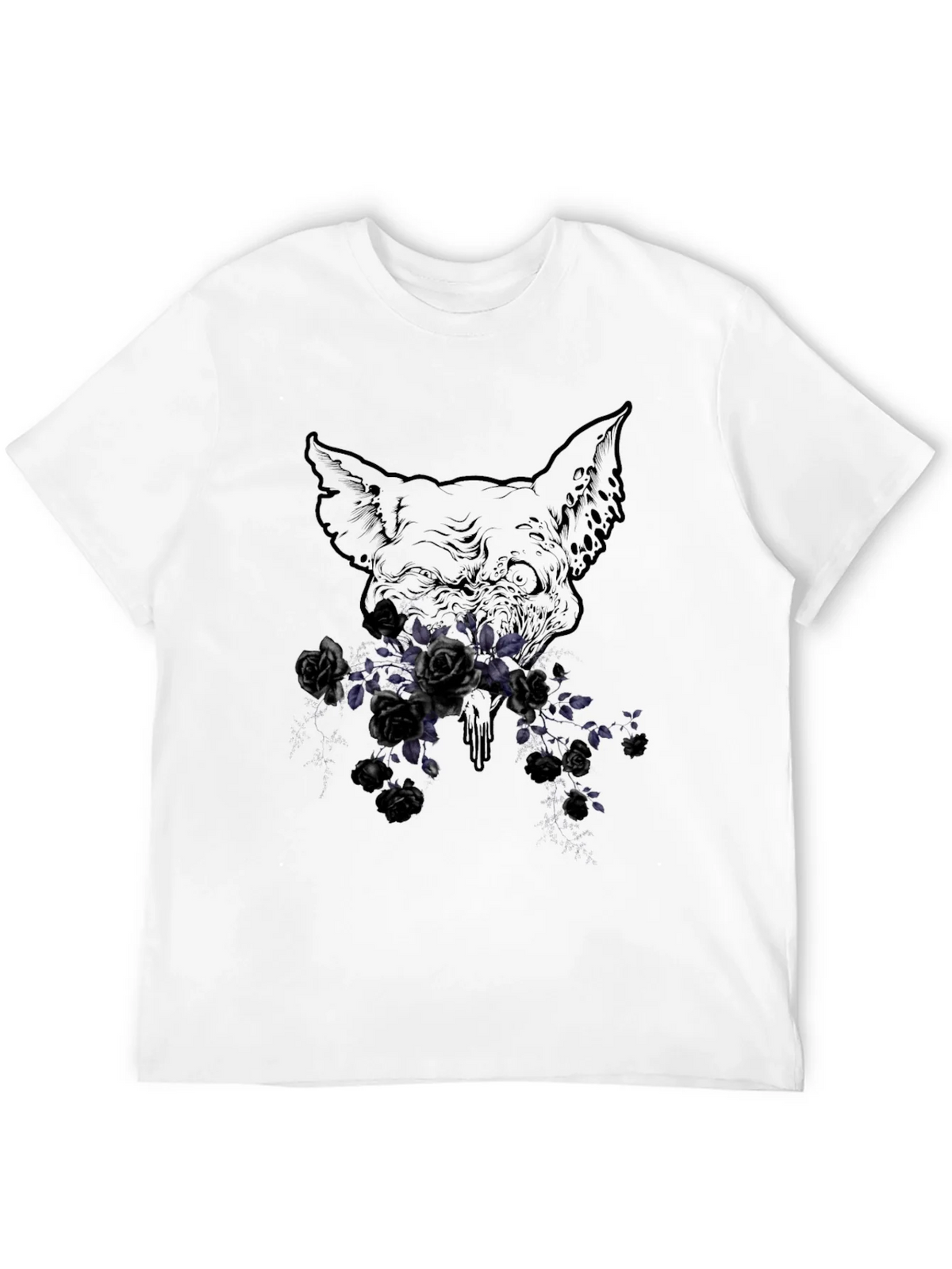 Floral Skull Graphic Print T-Shirt product image 11