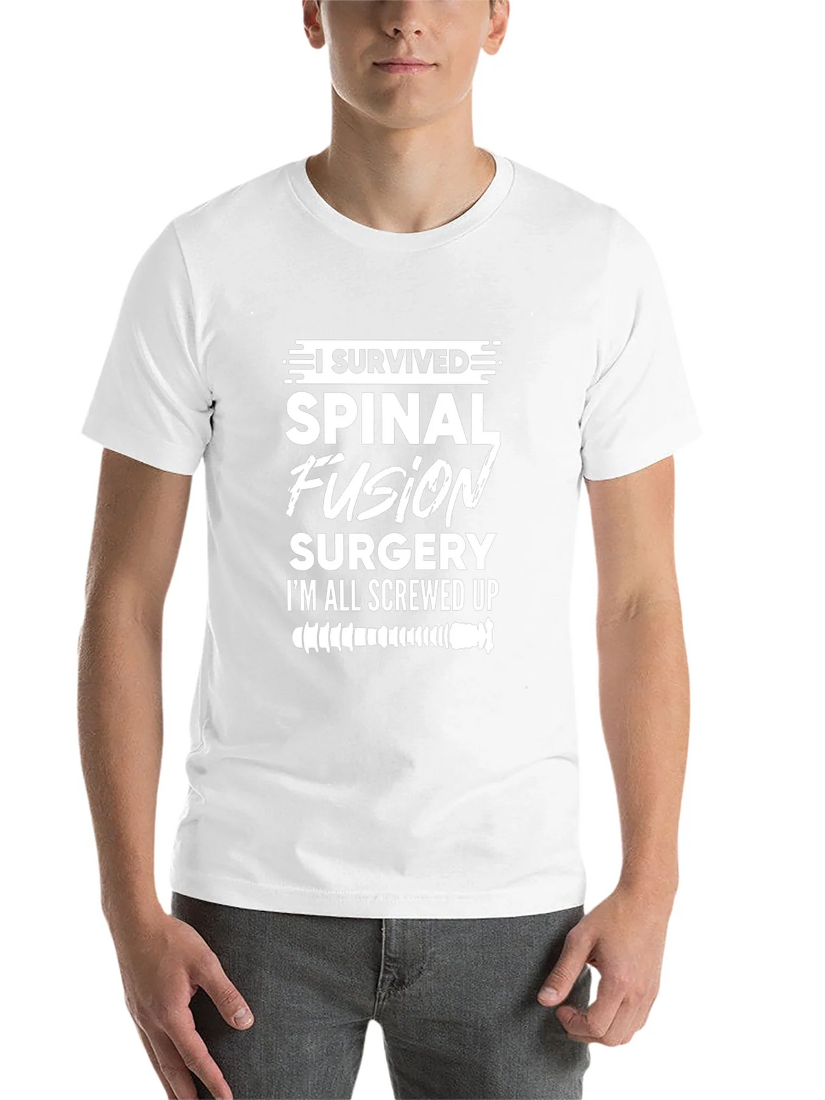 Spinal Fusion Surgery Survivor Graphic Tee product image 10