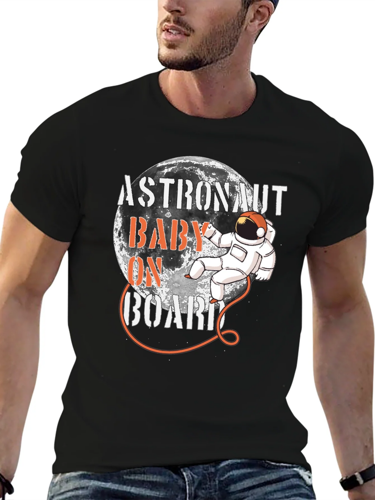 Astronaut Baby On Board Graphic T-Shirt product image 6