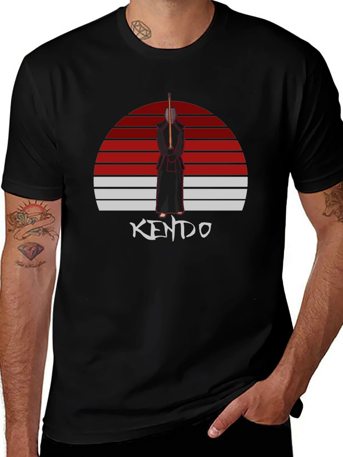 Kendo Sunset T-Shirt - Martial Arts Style product image 1