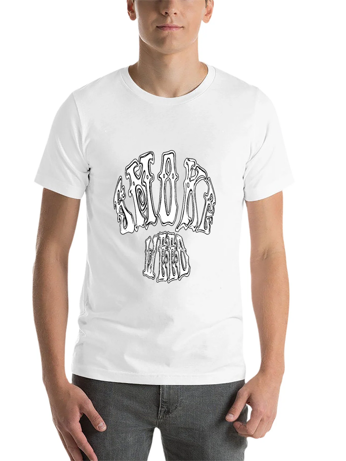 Smoke Weed Black Graphic T-Shirt product image 10