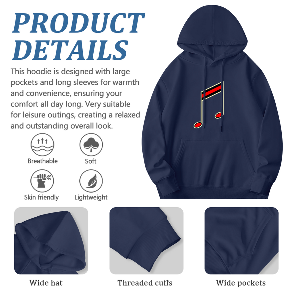 Music Lover Hoodie - Stand Out Design Pullover #0588 product image 6
