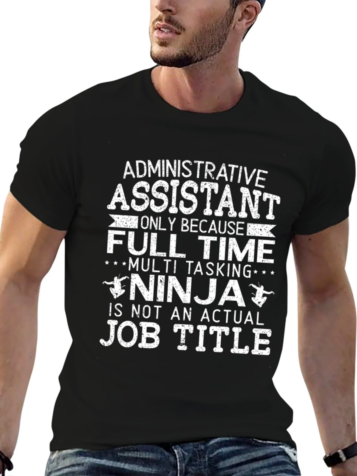 Admin Assistant Ninja T-Shirt product image 6