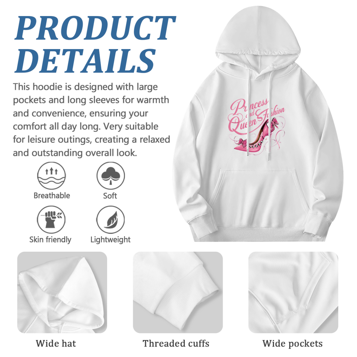 Royal Crown Hoodie - Unique Graphic Design Pullover product image 6