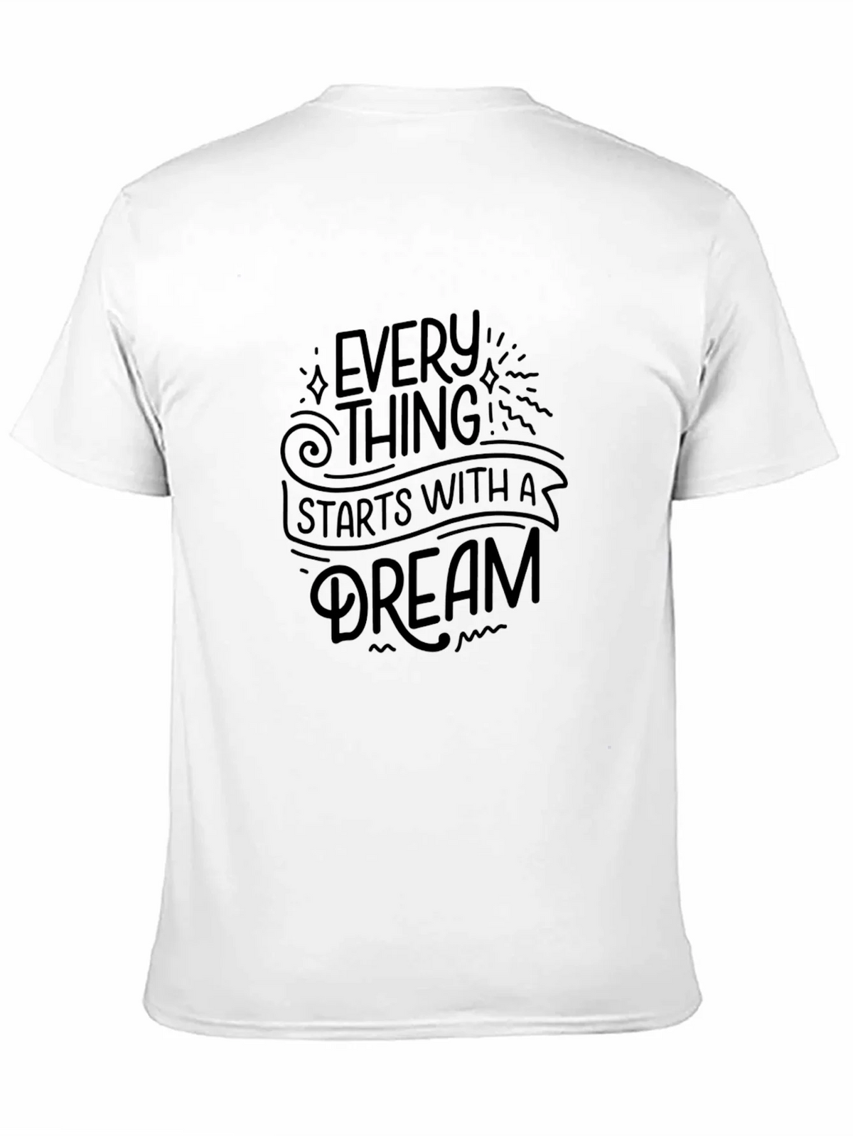 Inspirational Dream T-Shirt - Motivational Black Tee product image 10