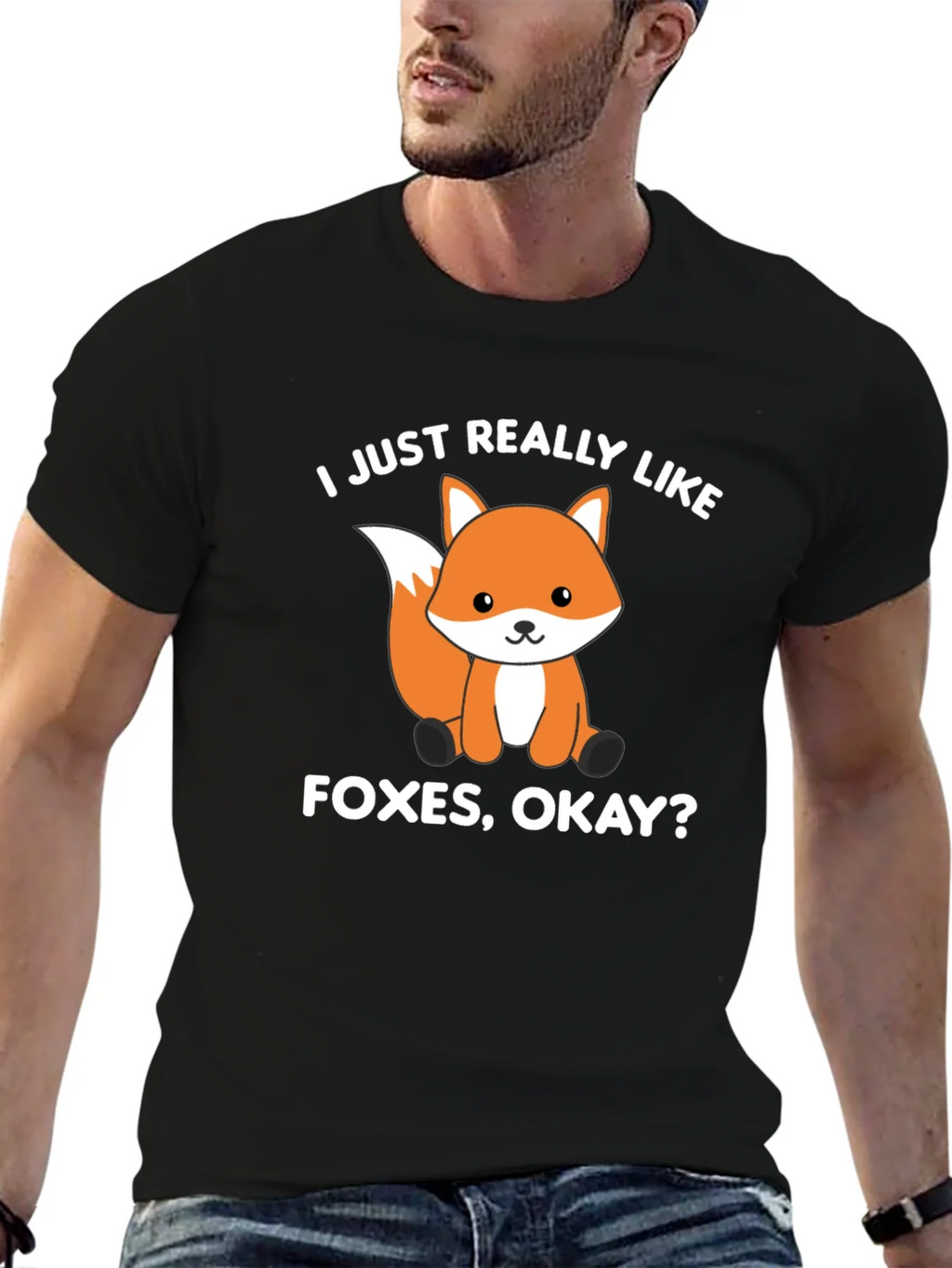 Fox Lover T-Shirt - I Just Really Like Foxes Okay? product image 6
