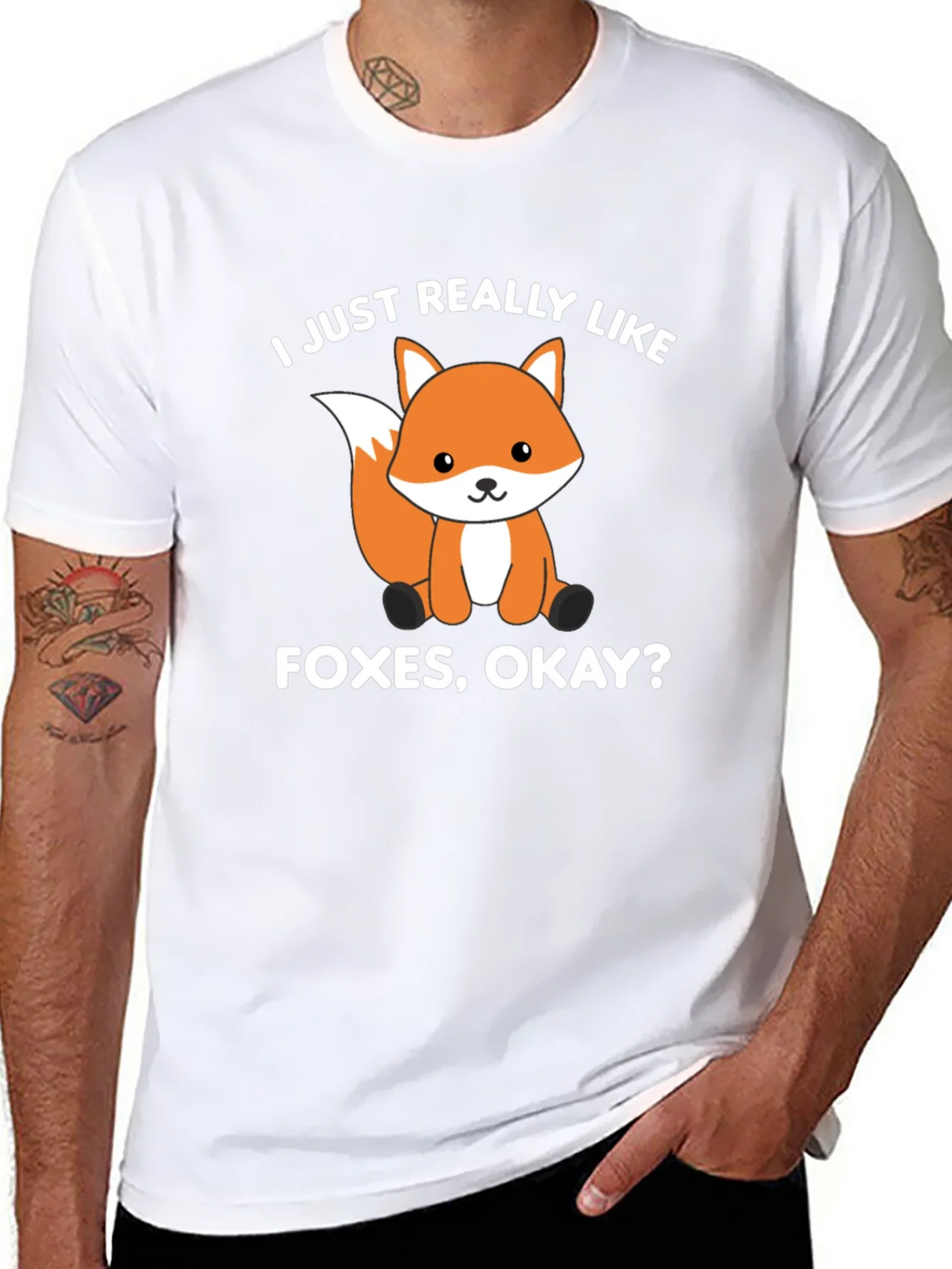 Fox Lover T-Shirt - I Just Really Like Foxes Okay? product image 7