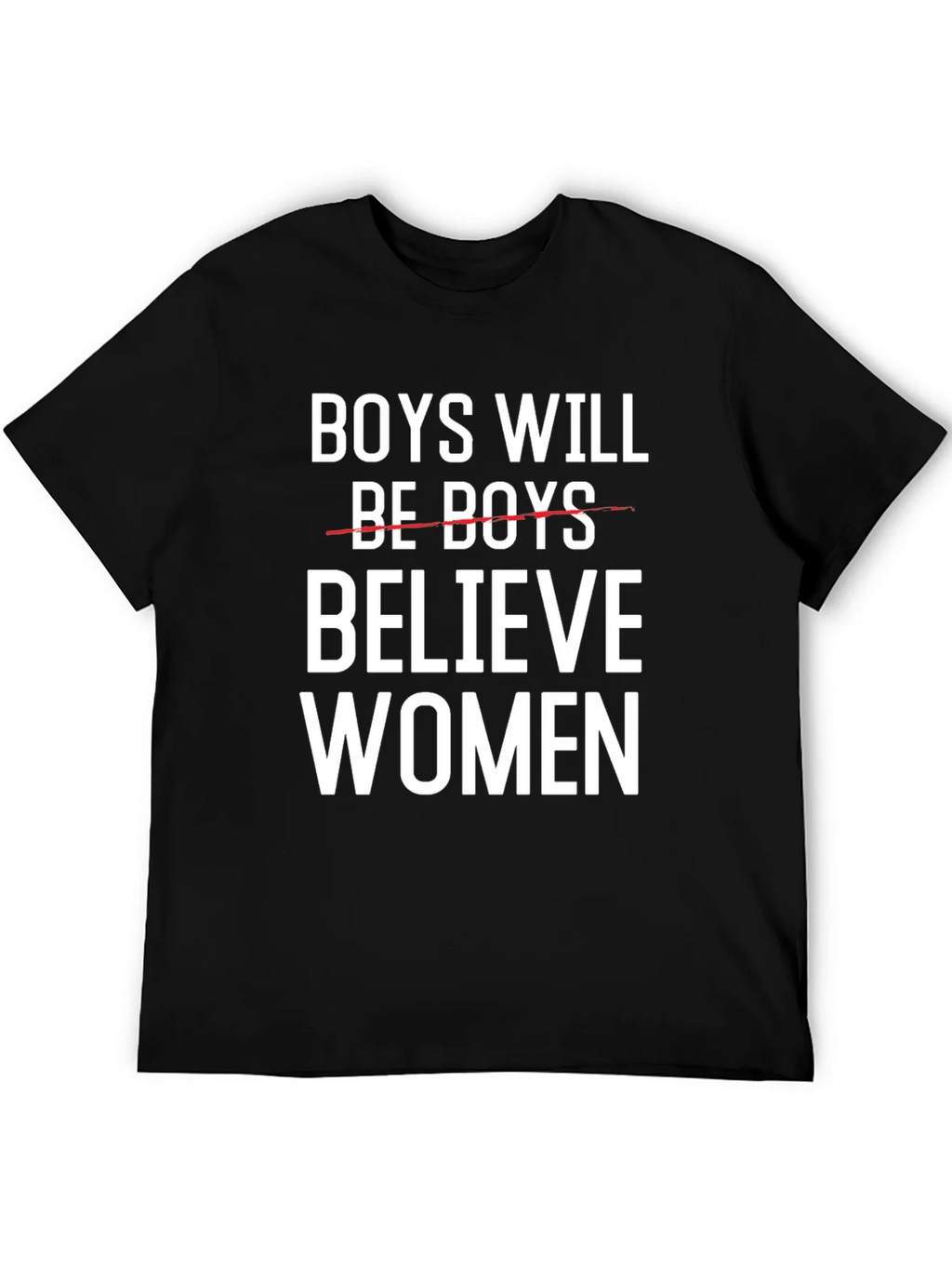 Believe Women T-Shirt Black Cotton Graphic Tee product image 3