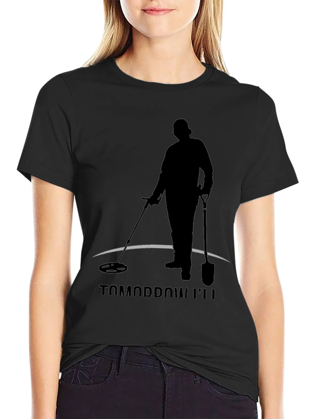Tomorrow Ill Be Detecting Black T-Shirt product image 2