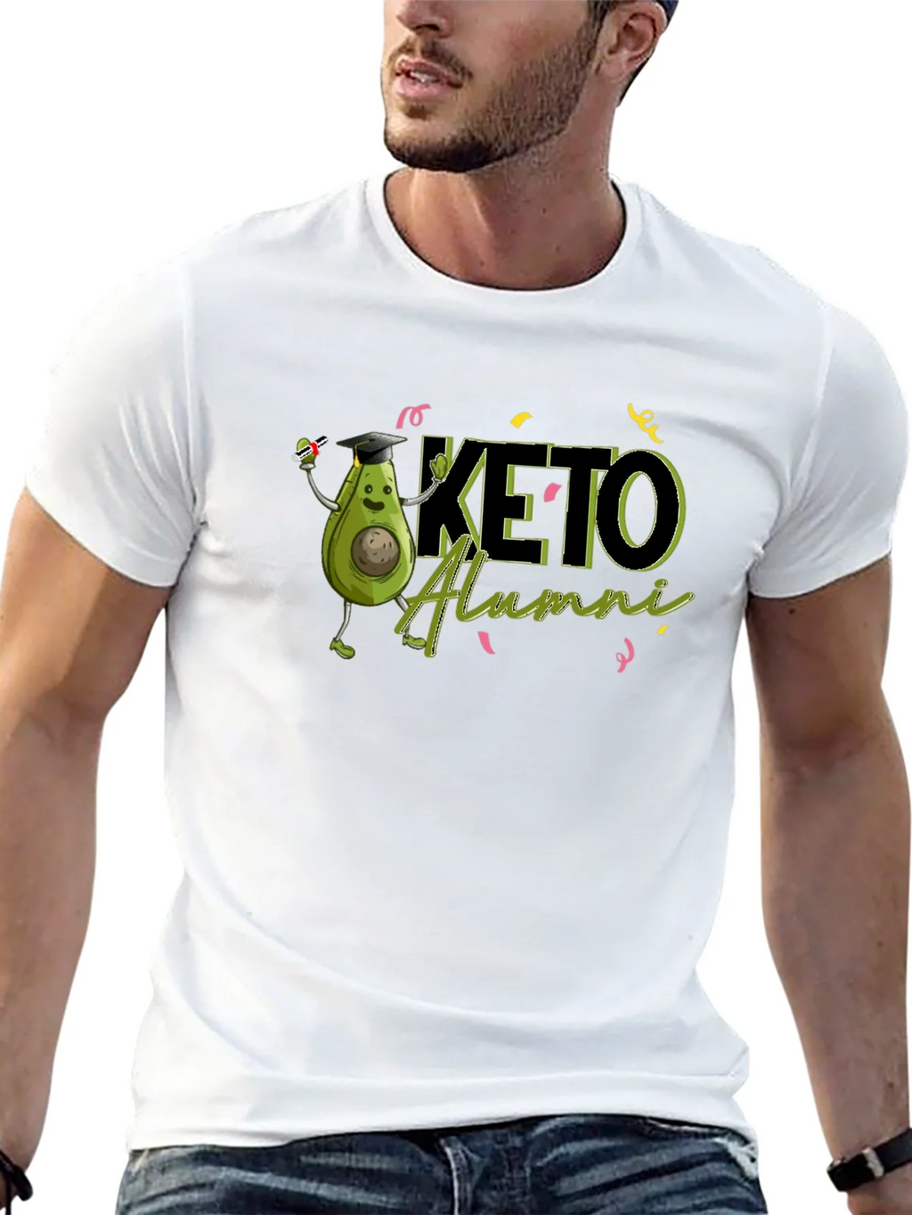Keto Alumni Graduation T-Shirt - Funny Avocado Design product image 12