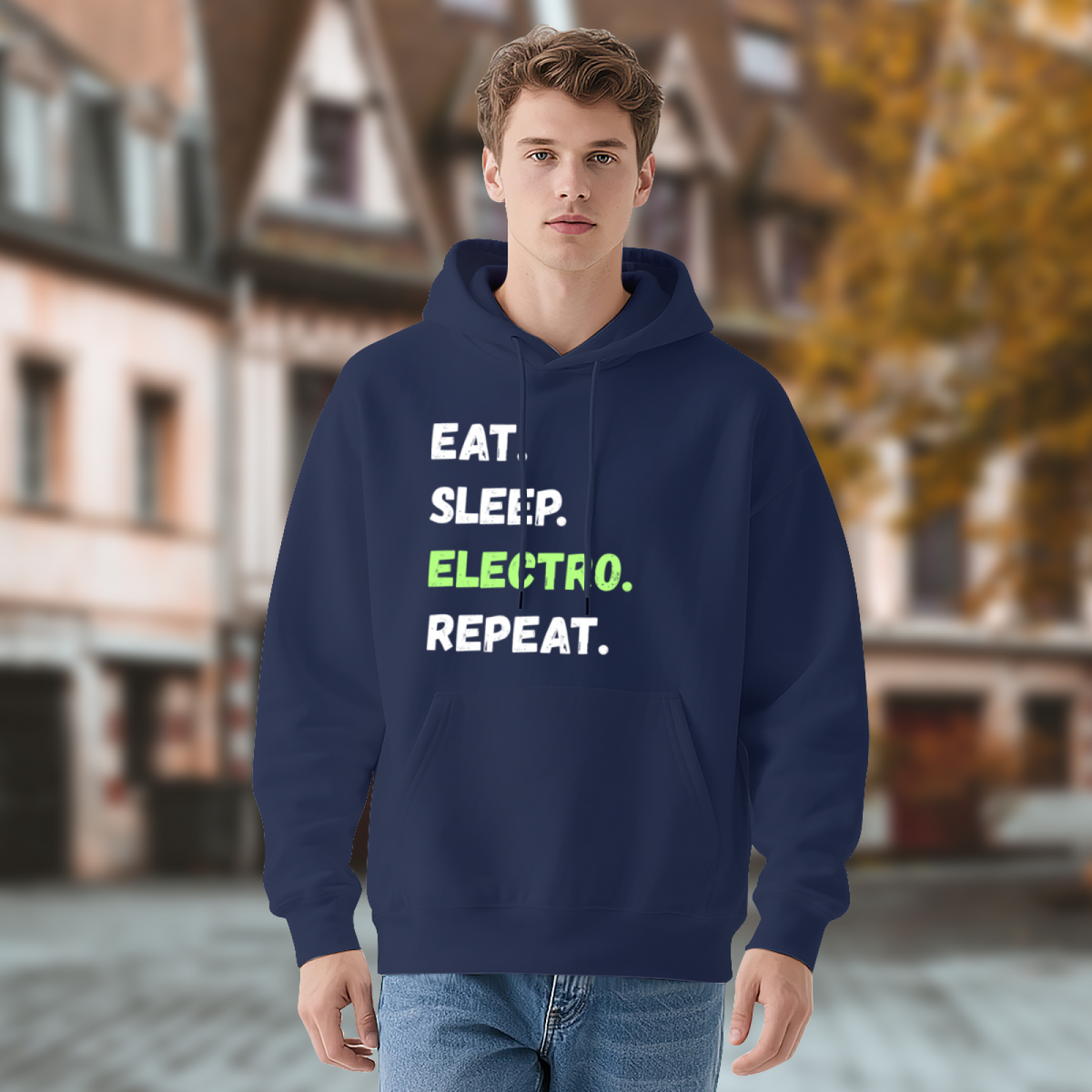 Edgy Streetwear Hoodie - Dark Art Design Pullover #0614 product image 4