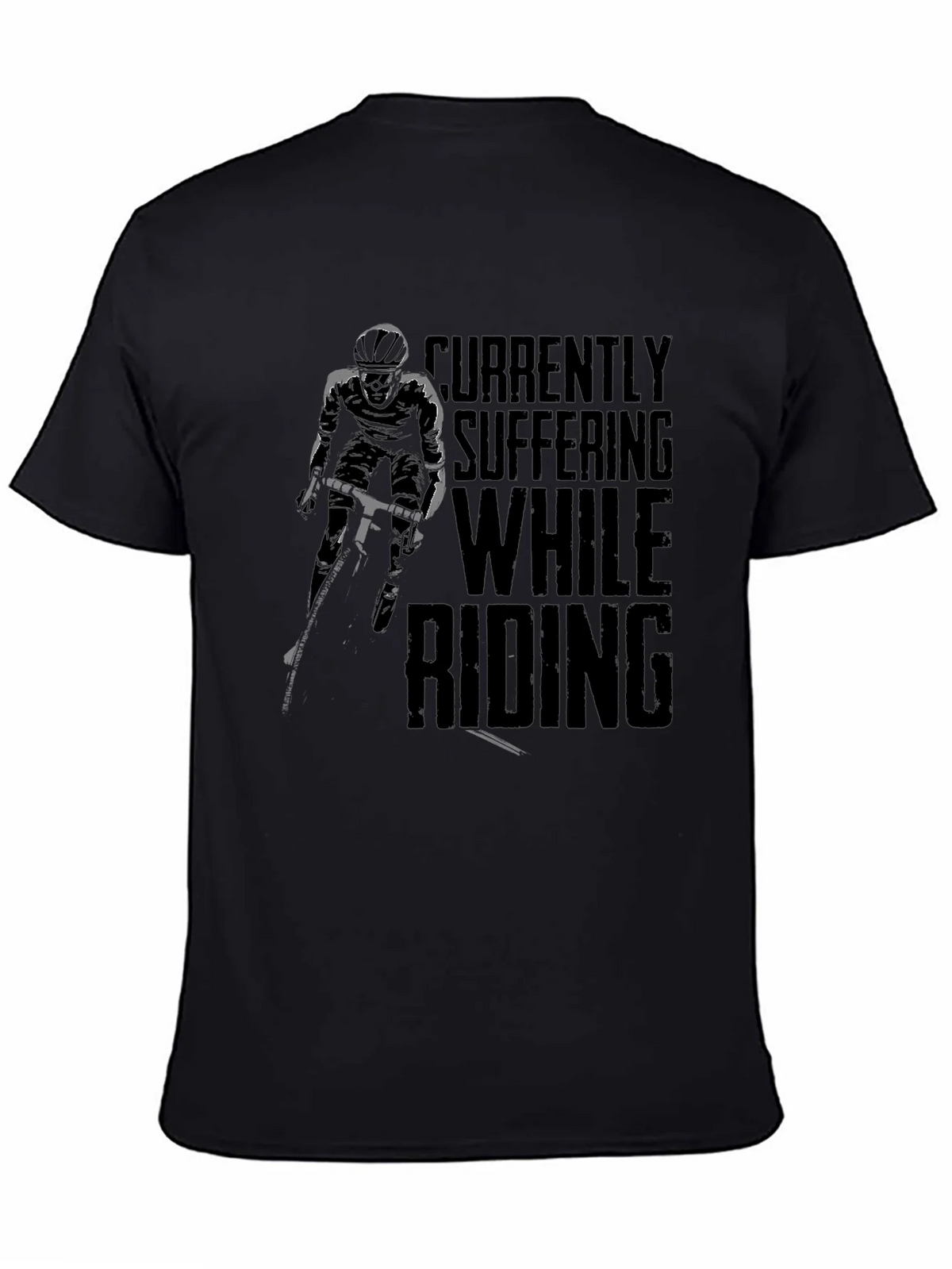 Currently Suffering While Riding Black Graphic Tee product image 3