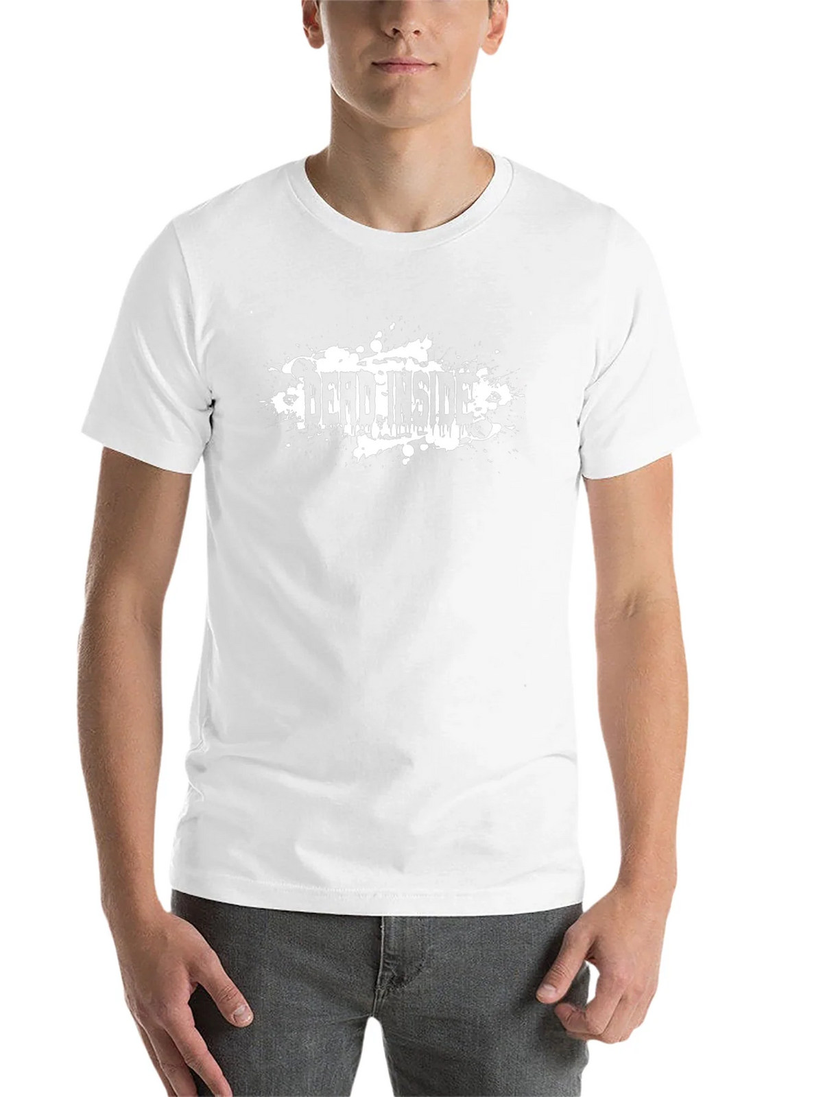 Dead Inside Black T-Shirt Grunge Design product image 10