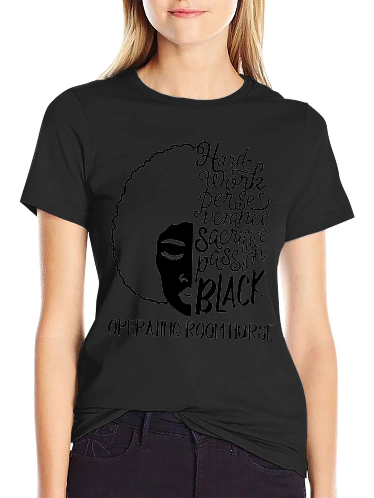 Black Operating Room Nurse T-Shirt product image 2