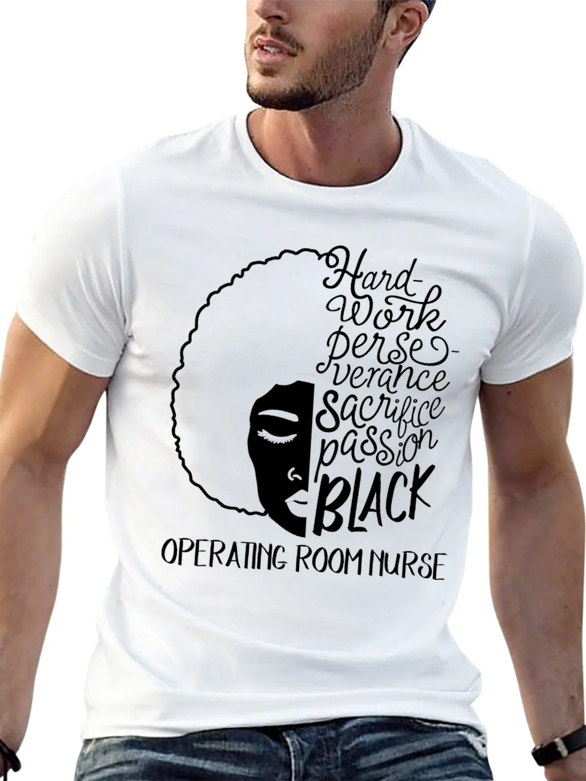 Black Operating Room Nurse T-Shirt product image 12