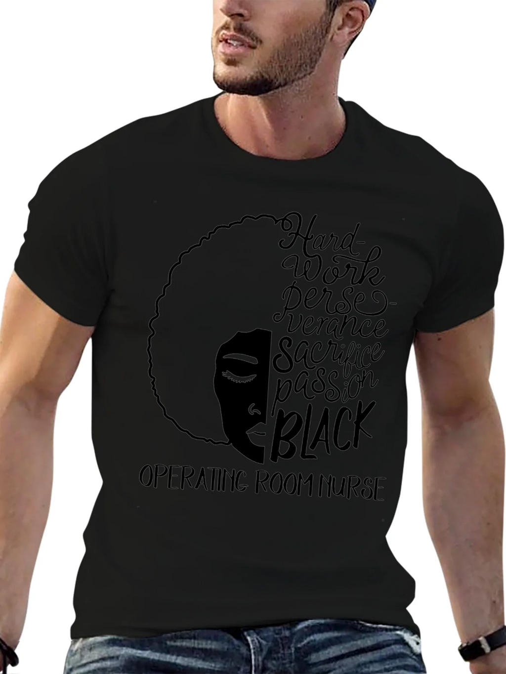 Black Operating Room Nurse T-Shirt product image 6