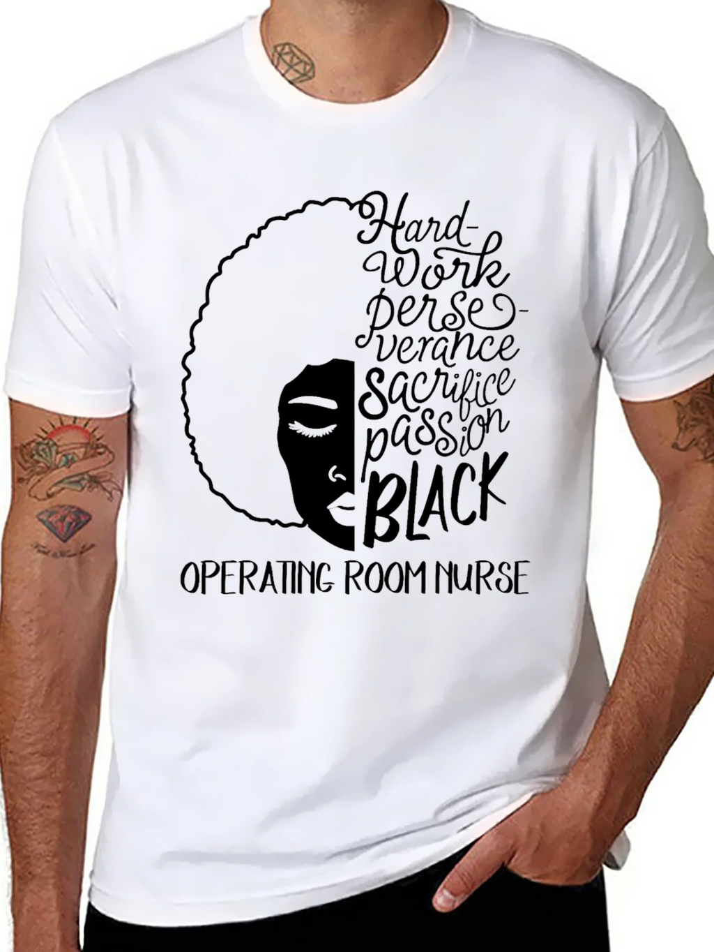 Black Operating Room Nurse T-Shirt product image 7