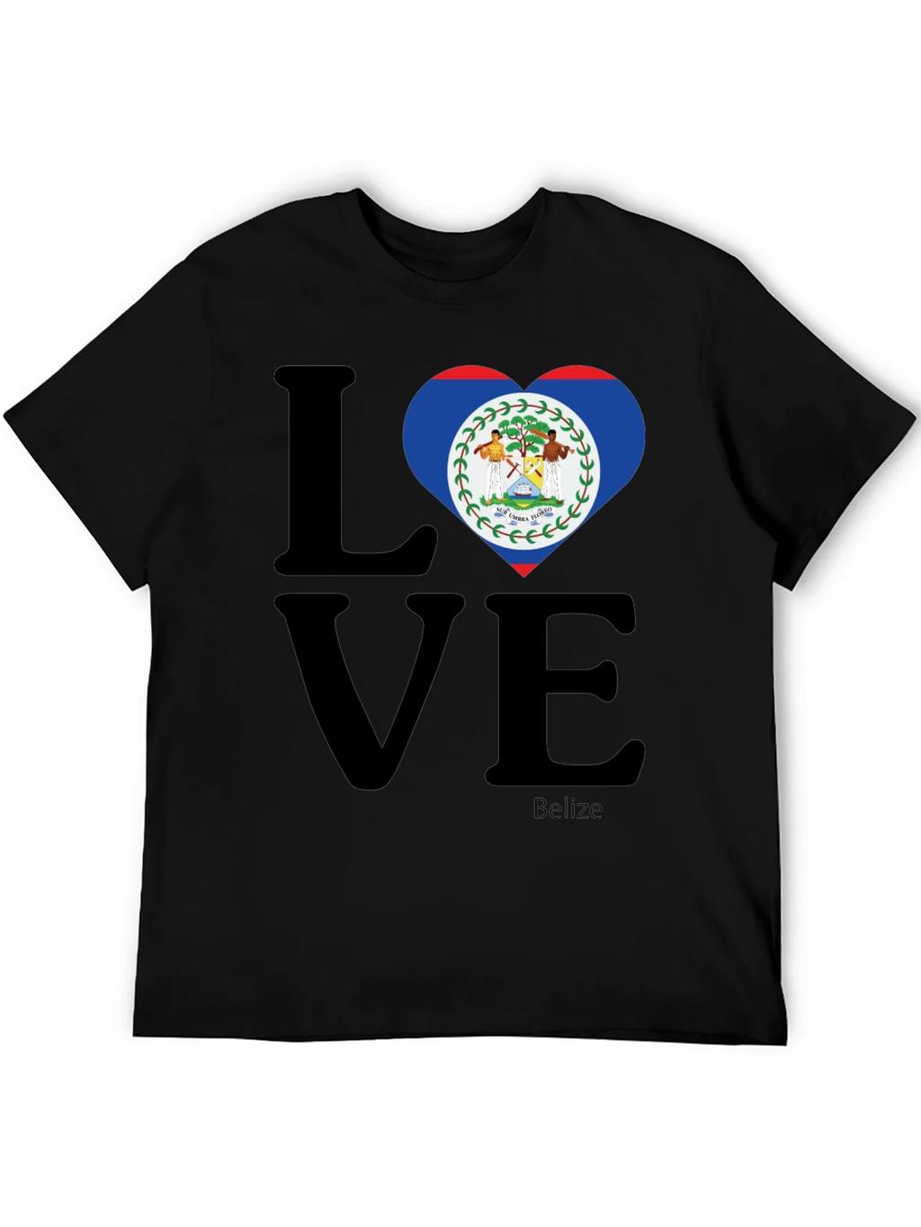 Belize Flag Heart Love T-Shirt product image 5
