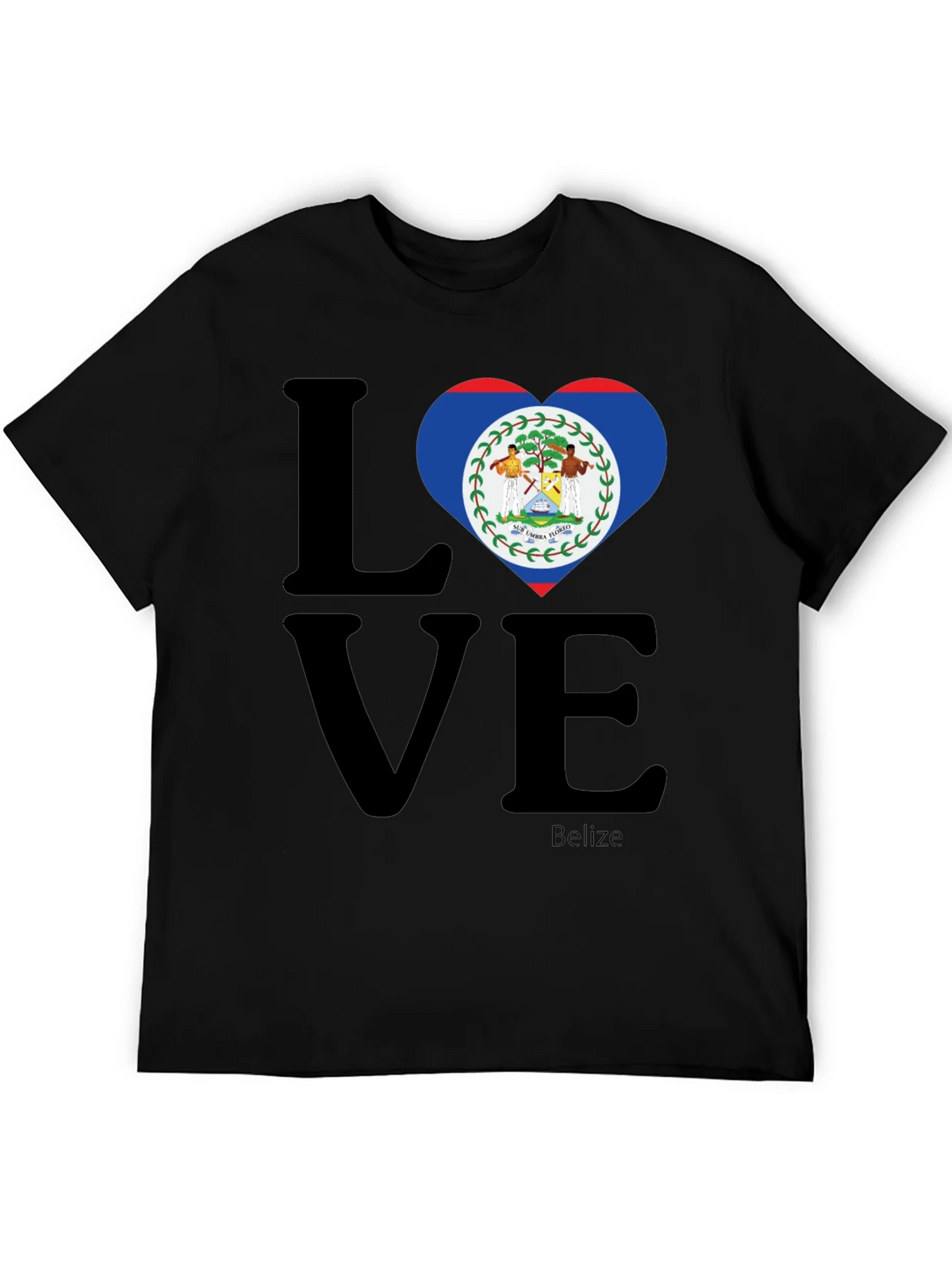 Belize Flag Heart Love T-Shirt product image 5