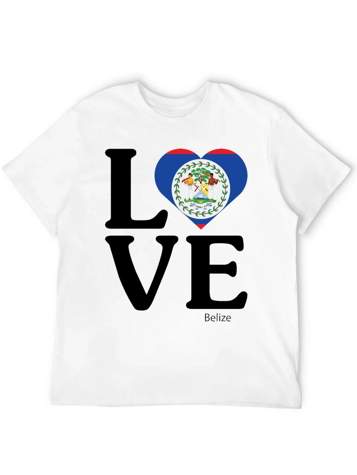 Belize Flag Heart Love T-Shirt product image 11