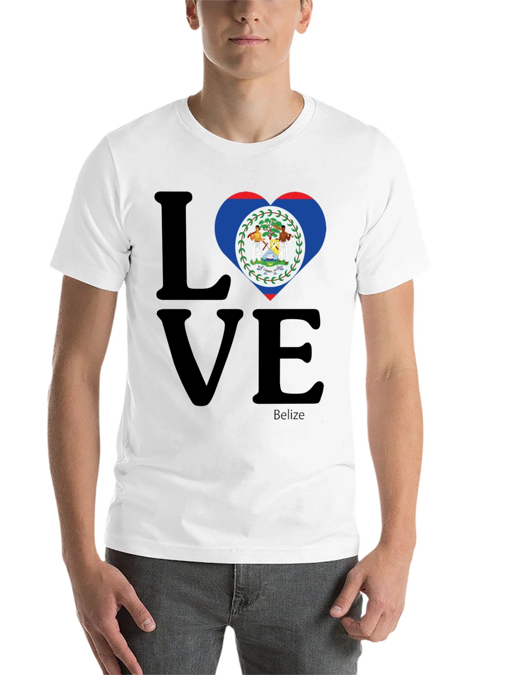 Belize Flag Heart Love T-Shirt product image 10
