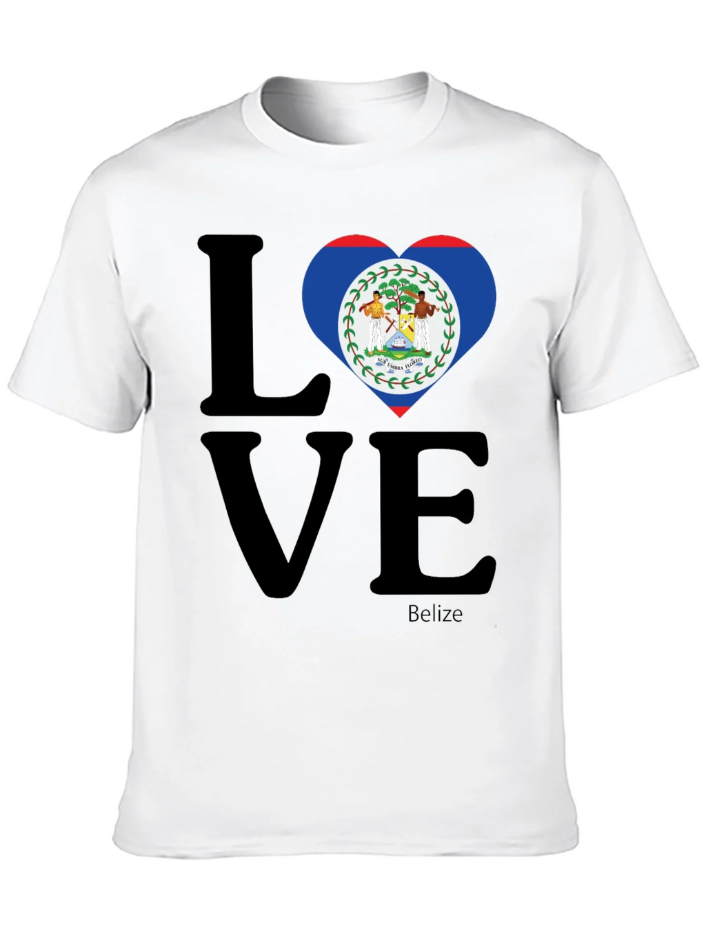 Belize Flag Heart Love T-Shirt product image 9