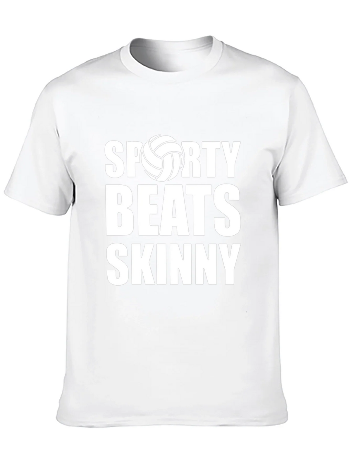 Sporty Beats Skinny Black Graphic T-Shirt product image 9