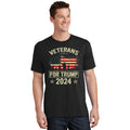 American Flag Veterans For Trump 2024 Dad Grandpa T-Shirt product image 1