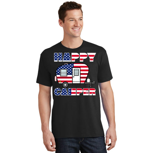 American Happy Camper USA T-Shirt product image 1