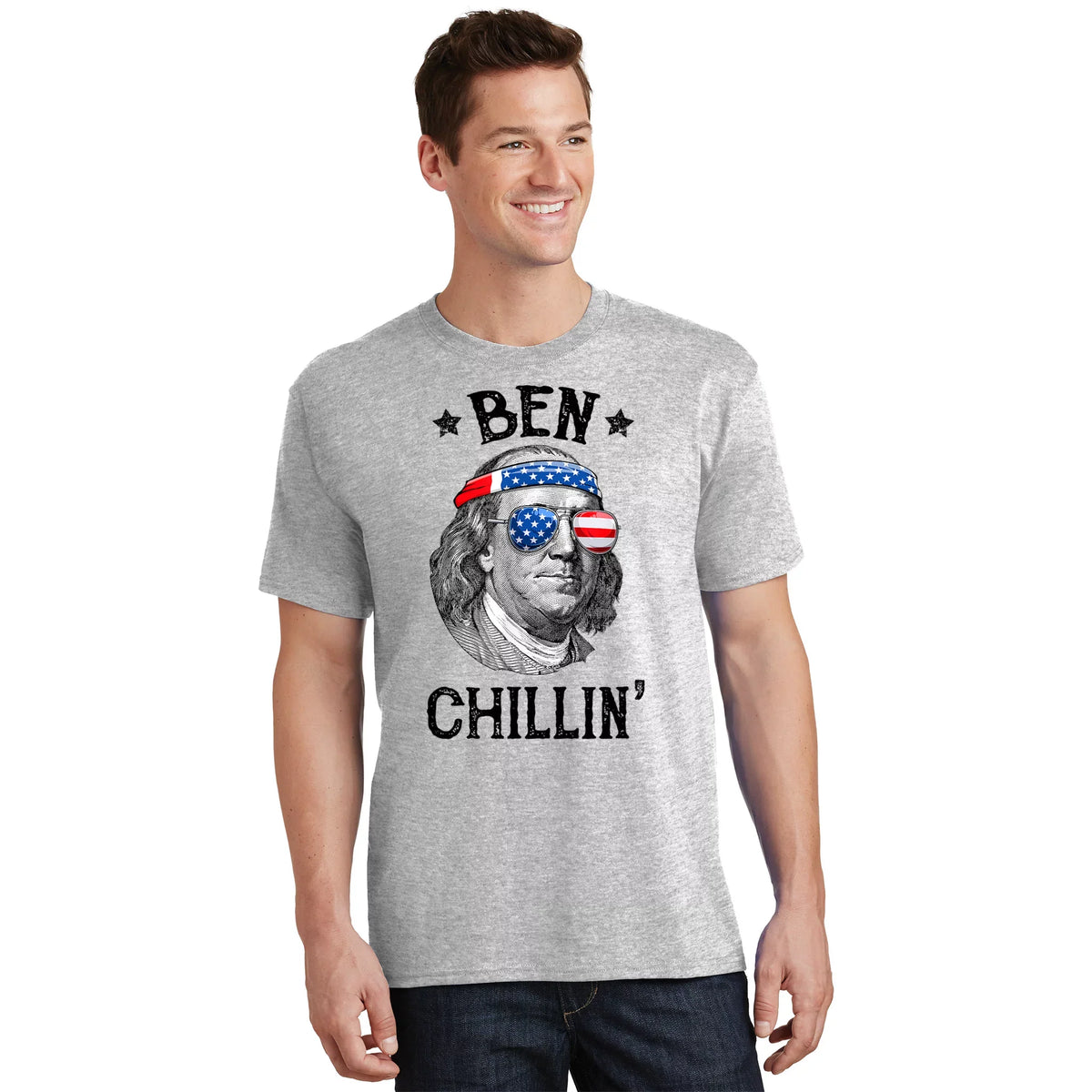 Ben Chillin 4th Of July Franklin USA Independence Flag product image 1