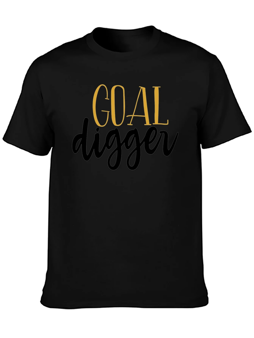 Goal Digger Graphic Tee - Black Cotton product image 3