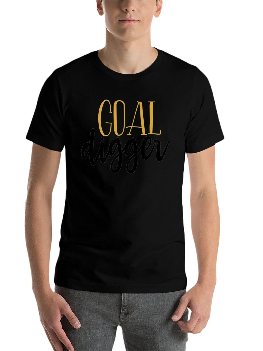 Goal Digger Graphic Tee - Black Cotton product image 4