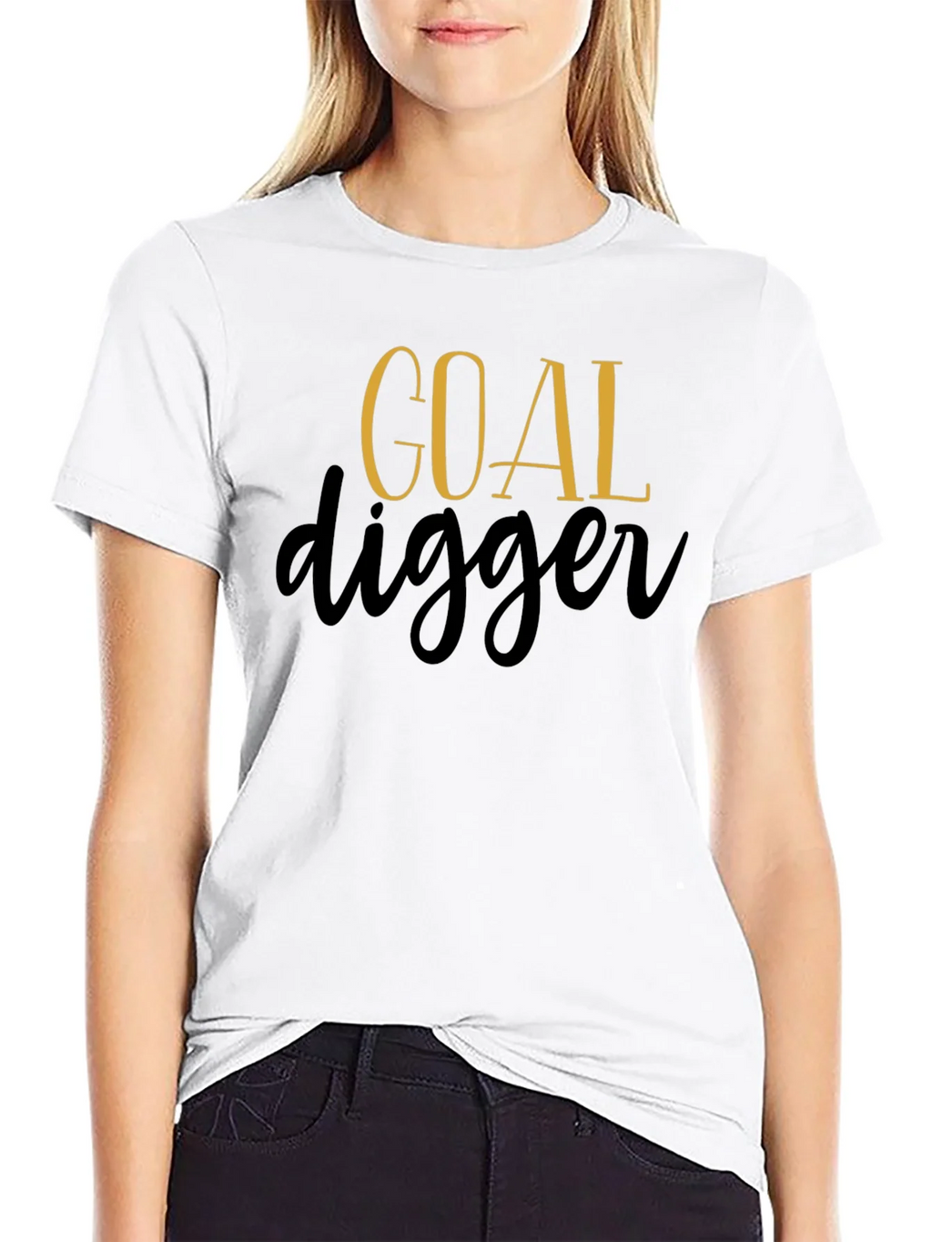 Goal Digger Graphic Tee - Black Cotton product image 8