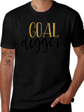 Goal Digger Graphic Tee - Black Cotton product image 1