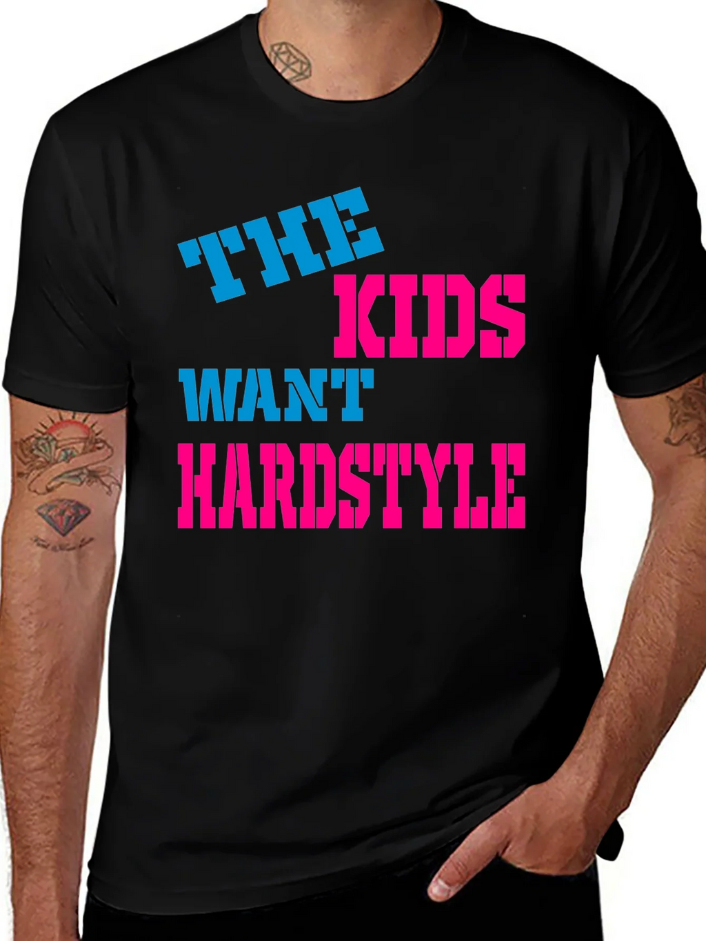 The Kids Want Hardstyle Black Graphic Tee product image 1
