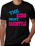 The Kids Want Hardstyle Black Graphic Tee product image 1