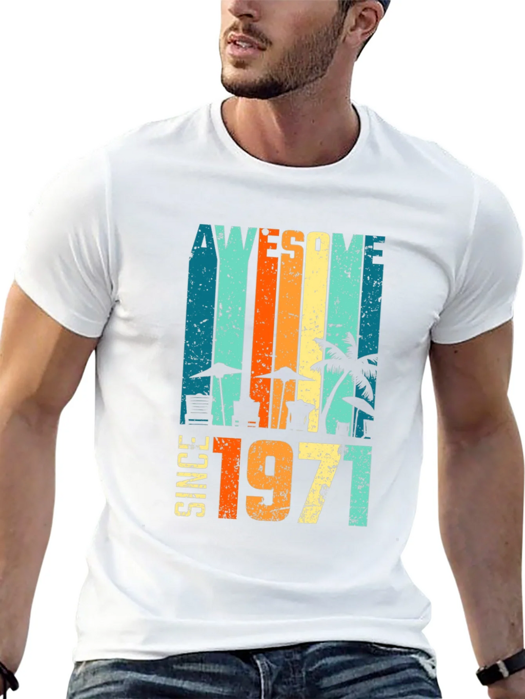 Awesome Since 1971 Retro T-Shirt product image 12