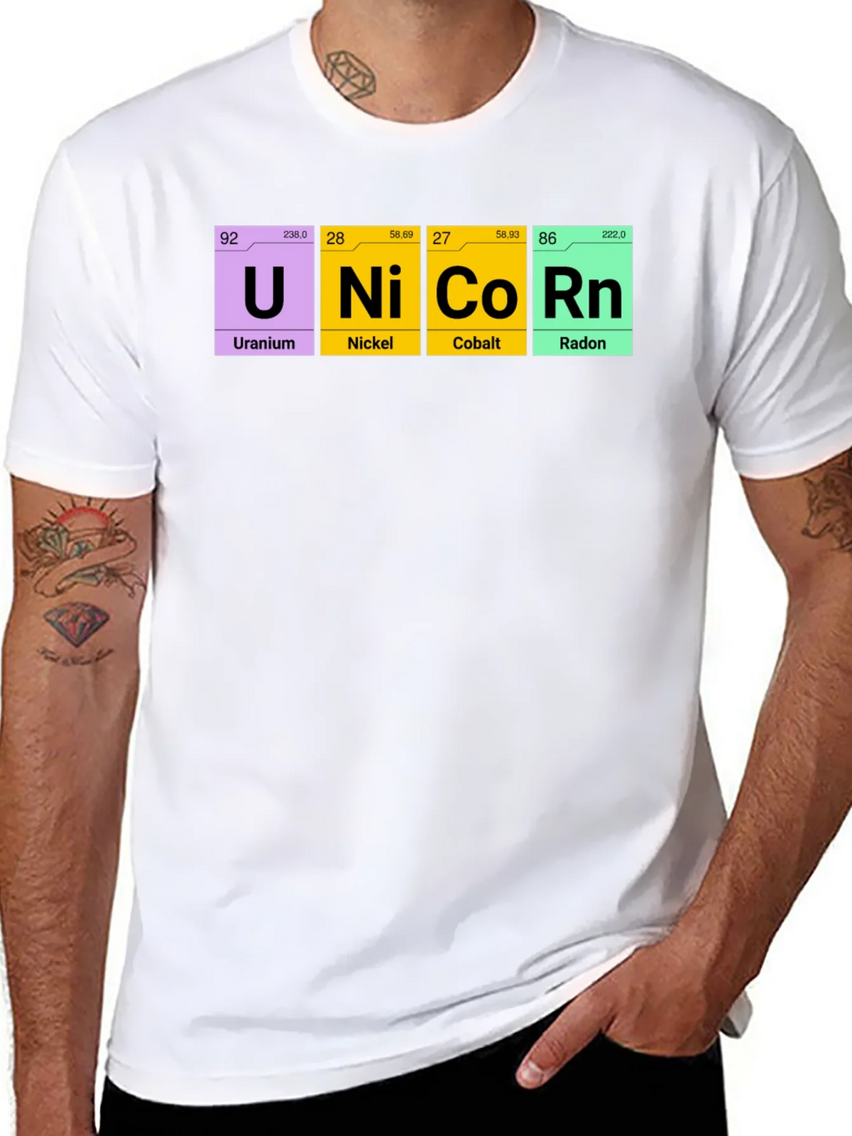 Unicorn Periodic Table Elements T-Shirt product image 7