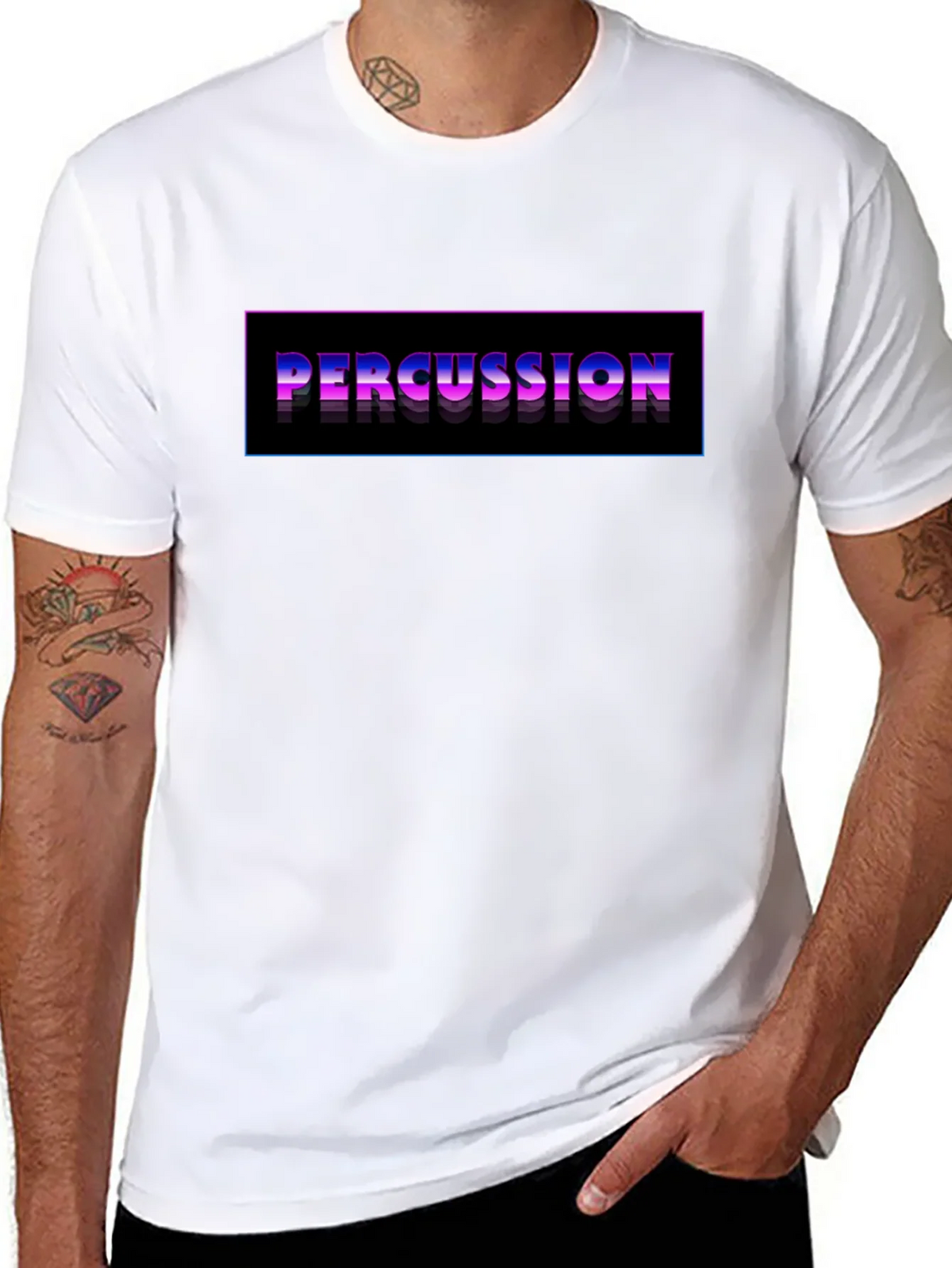 Percussion Graphic Black T-Shirt product image 6