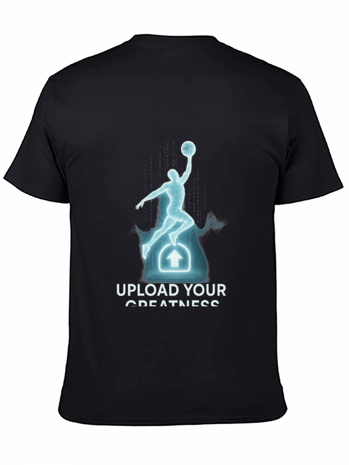 Upload Your Greatness Black Graphic Tee product image 3