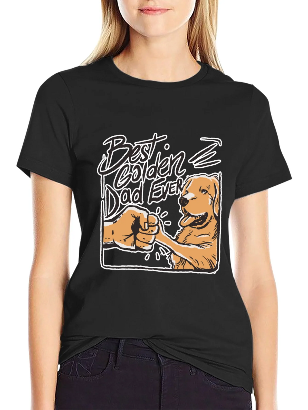 Best Golden Dad Ever T-Shirt product image 2