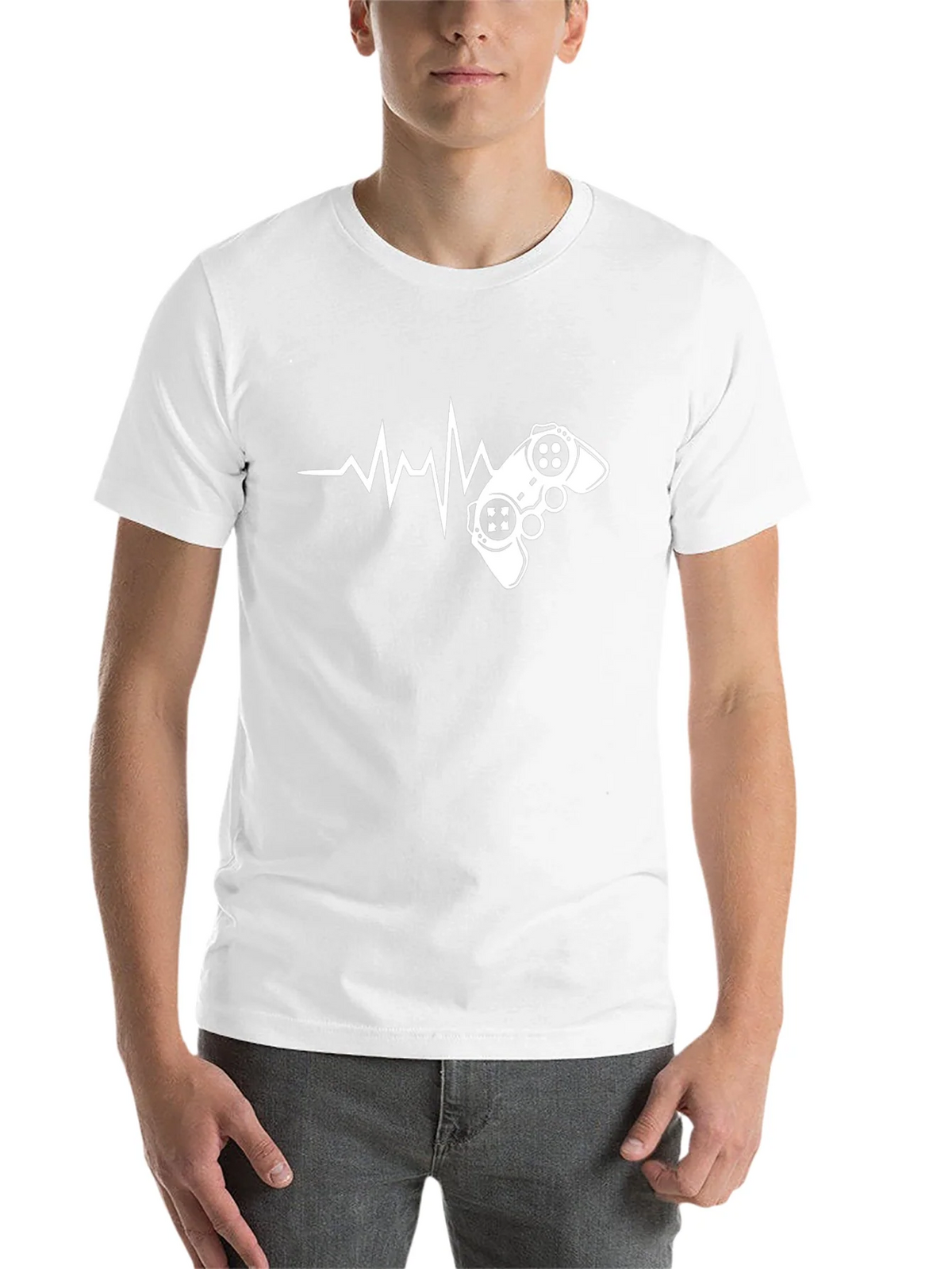 Gamer Heartbeat Graphic T-Shirt - Black product image 10
