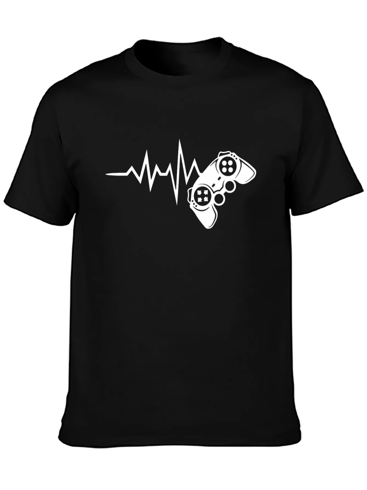 Gamer Heartbeat Graphic T-Shirt - Black product image 3
