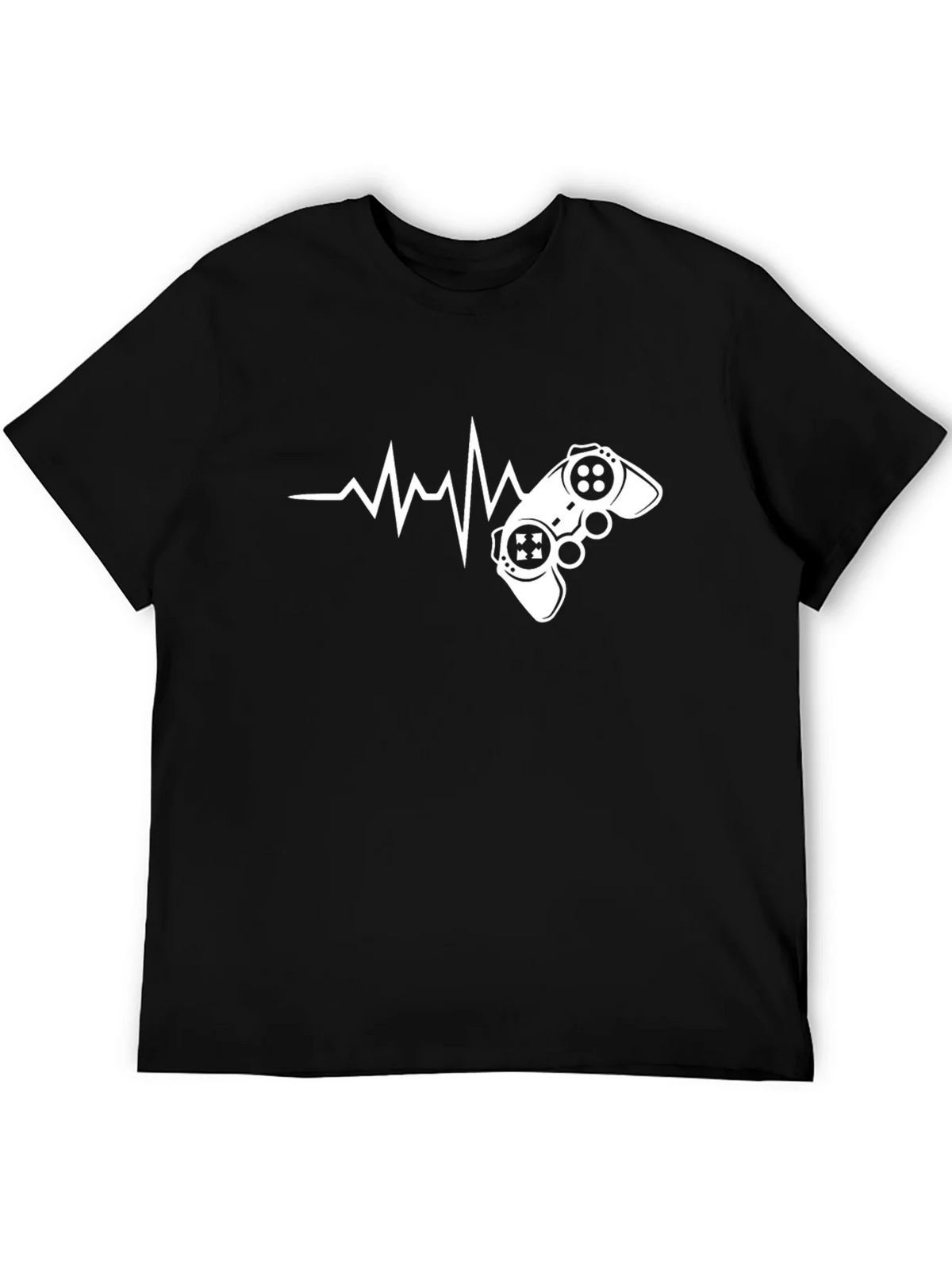 Gamer Heartbeat Graphic T-Shirt - Black product image 5